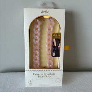 NIB - Artikl Universal Crossbody Phone Strap - Pastel Pink Chain Link